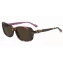 LOVE MOSCHINO Sieviešu saulesbrilles MOL060S05L557 - Havana acetāta rāmis, brūnas polikarbonāta lēcas, 55/14/145 mm