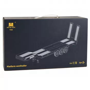 Low Bed Trailer For Scania 770S Huina Gray 1:18