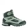 LOWA Corvara GTX Mid Sieviešu pārgājienu zābaki – Patinagreen/Pelēks, GORE-TEX ūdensnecaurlaidīgi