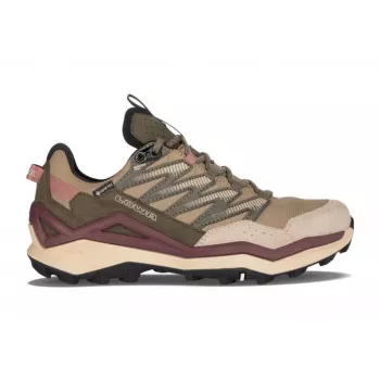 LOWA Maddox PRO GTX Lo sieviešu pārgājienu apavi Desert/Old Rose