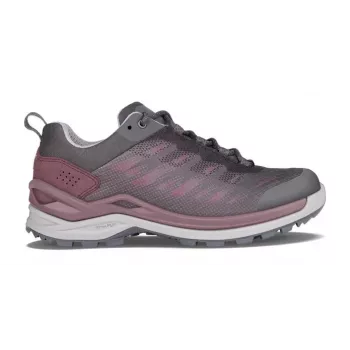 LOWA sieviešu Ferrox GTX Lo pārgājienu apavi Anthracite/Brownrose - viegli ūdensizturīgi zemie