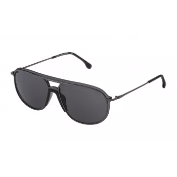 LOZZA MAN SL2338M Saulesbrilles 990568 Pelēkas Lēcas Melns Rāmis Taisnstūrveida 99mm