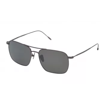 LOZZA SL2305 Saulesbrilles vīriešiem - Havana acetāta rāmis, brūnas polikarbonāta lēcas, UV400 aizsardzība, 57 mm lēcu platums