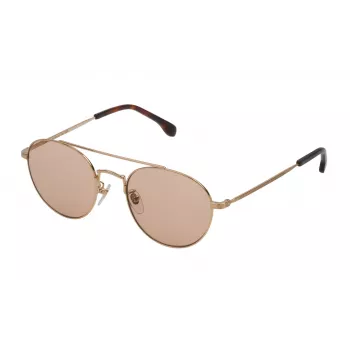 LOZZA SL2313M530349 Vīriešu kvadrātveida saulesbrilles, Havana acetāta rāmis, brūnas polikarbonāta lēcas, 53 mm