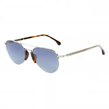 LOZZA SL2394-570579 Vīriešu taisnstūra acetāta saulesbrilles, pelēkas lēcas, 57/15/140 mm