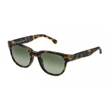 LOZZA SL4134M52960M Unisex saulesbrilles, Havana acetāta rāmis, brūnas gradienta lēcas, 52 mm
