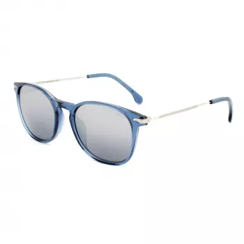 LOZZA SL4159M-955X Unisex taisnstūra saulesbrilles melns pelēks tonējums 52mm