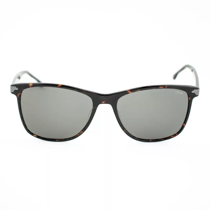 LOZZA SL4162M-0786 Vīriešu saulesbrilles - Havana acetāta rāmis, brūnas polikarbonāta lēcas, UV400 aizsardzība, 58/18/140 mm