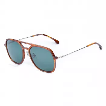 LOZZA SL4215M56710P Unisex saulesbrilles Havana acetāta rāmis Pelēkas polarizētas lēcas 56/18/140 mm