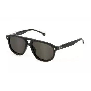 LOZZA SL4330-550D80 Unisex saulesbrilles - Havana acetāta rāmis, brūnas gradienta polikarbonāta lēcas, 55/18/145 mm
