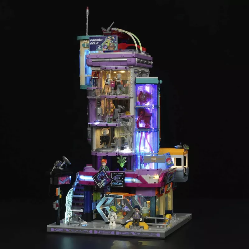 Lumibricks Cyberpunk Neoncity Cyber Couture Galleria LED apgaismojuma komplekts