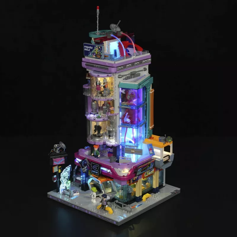 Lumibricks Cyberpunk Neoncity Cyber Couture Galleria LED apgaismojuma komplekts