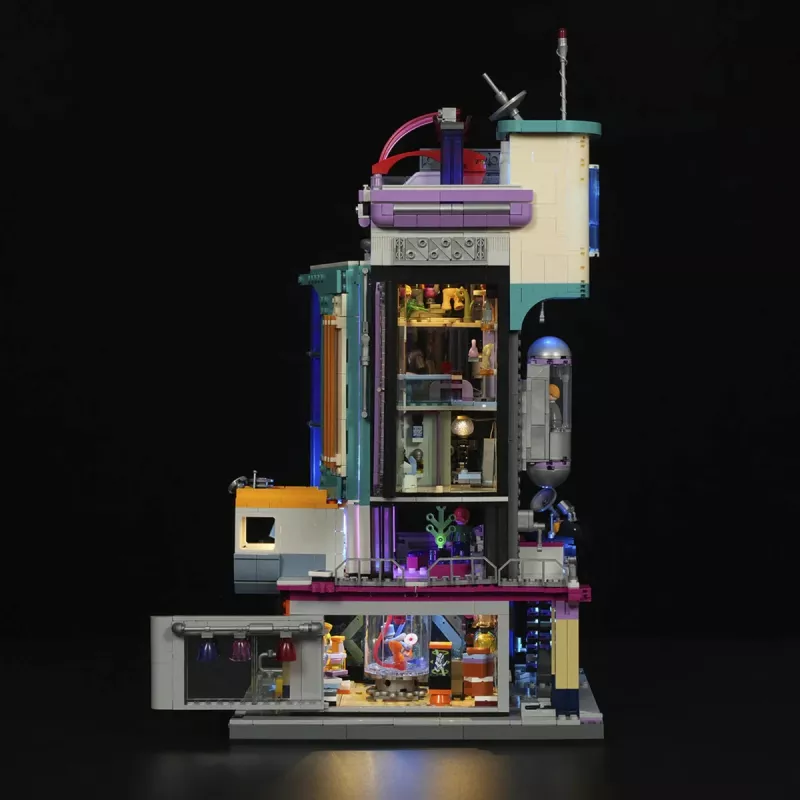 Lumibricks Cyberpunk Neoncity Cyber Couture Galleria LED apgaismojuma komplekts