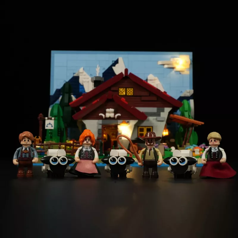 Lumibricks LED apgaismojuma komplekts LEGO Ideas A-Frame Cabin (Set 21338) - Shepherd's Hut