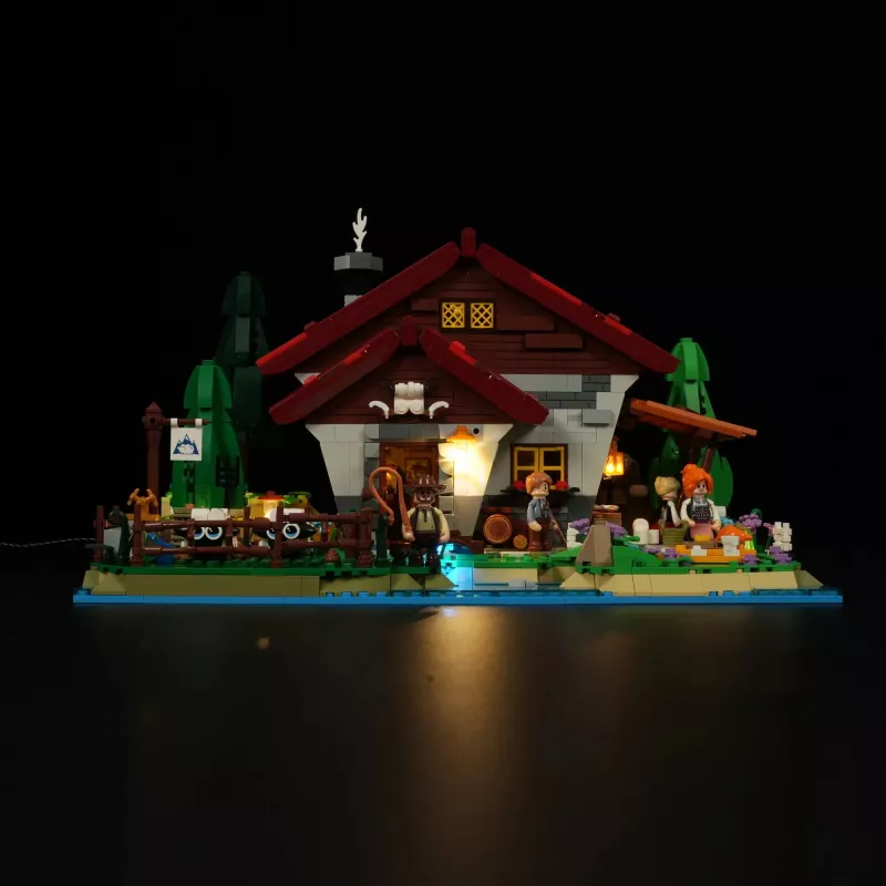 Lumibricks LED apgaismojuma komplekts LEGO Ideas A-Frame Cabin (Set 21338) - Shepherd's Hut