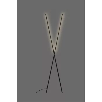 LUMINAIRE FLOOR 20W LED 1100LM Melna grīdas lampa