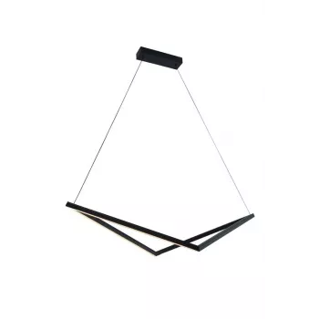 Piekaramais gaismeklis 32W LED melns 1920lm
