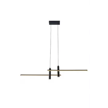 Luminaire Piekaramais 5W LED 1380lm Melns