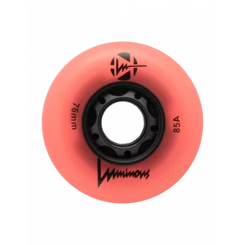 Luminous LED Wheels 76mm 1 komplekts Rozā