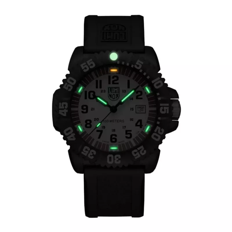 LUMINOX Atacama Field Automatic 1900 Series X2.2057 vīriešu pulkstenis 44mm melns ciparnīca melna ādas siksniņa