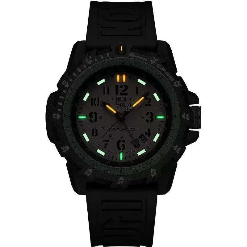 Luminox Atacama Field Day Date Vīriešu Pulkstenis XL.3321 45mm Melns Ciparnīca Melna Ādas Siksniņa