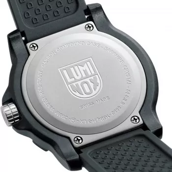 LUMINOX Vīriešu XL.8882.F 45mm Šveices kvarca pulkstenis ar Carbonox korpusu un melnu gumijas siksnu