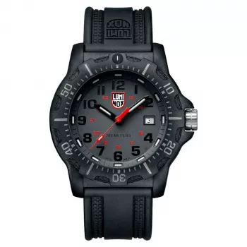 LUMINOX Vīriešu XL.8882.F 45mm Šveices kvarca pulkstenis ar Carbonox korpusu un melnu gumijas siksnu