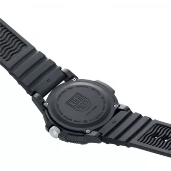Luminox vīriešu XS.0323.L 44mm Šveces kvarca pulkstenis ar zilu ciparnīcu un melnu gumijas siksnu