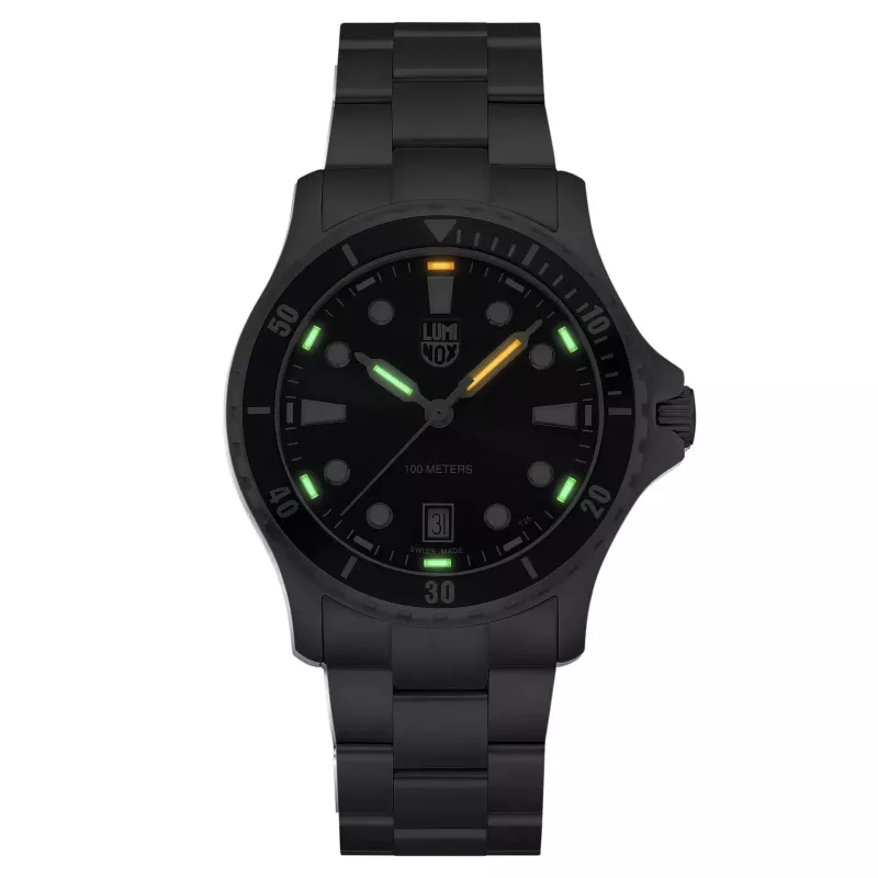 LUMINOX Vīriešu XS.0941 Atacama Field Automatic 1940 Series Pulkstenis 44mm Melns Ciparnīca Ādas Siksniņa