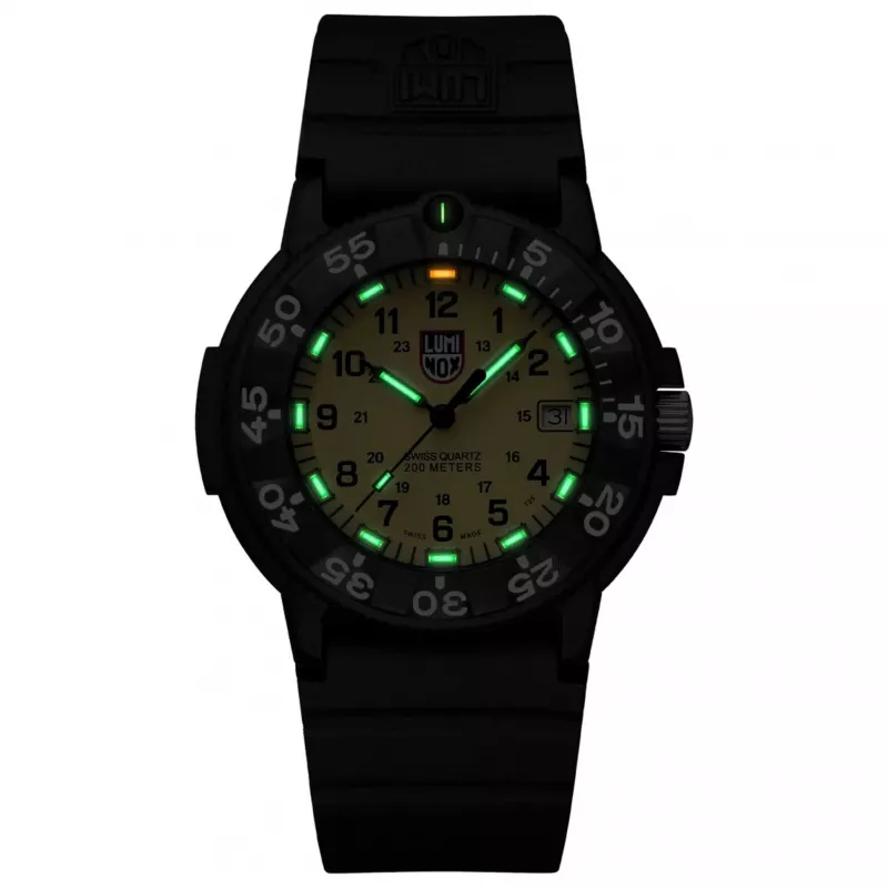 Luminox Navy SEAL Colormark 3000 Series vīriešu pulkstenis XS.3005.F 43mm melns gumijas