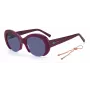M MISSONI Sieviešu saulesbrilles MMI0071SB3V - Melns acetāta rāmis, Pelēkas polikarbonāta lēcas, 52 mm