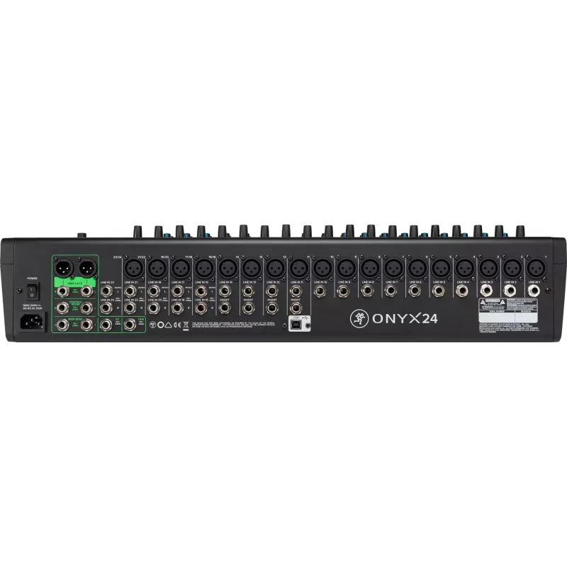 Mackie Onyx24 24 kanālu analogais mikseris ar USB interfeisu