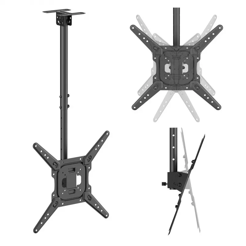 Maclean MC-174 griestu stiprinājums 23-55 collu televizoriem, 35 kg, VESA 400x400, melns
