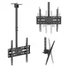 MACLEAN MC-175 griestu stiprinājums 37–75 collu televizoriem, 50 kg, VESA 400x400, melns