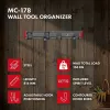 Maclean MC-178 Sienas stiprinājuma tērauda instrumentu organizators, 136 kg slodze, 816 mm platums, pegboard panelis