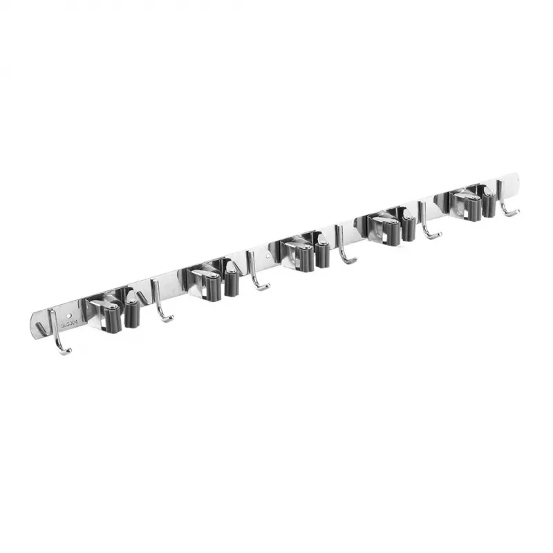 Maclean MC-185 Sienas stiprinājuma instrumentu organizators dārza instrumentiem un mopiem, tērauds, 60 cm, 20 kg slodze, ar āķiem