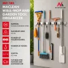 Maclean MC-185 Sienas stiprinājuma instrumentu organizators dārza instrumentiem un mopiem, tērauds, 60 cm, 20 kg slodze, ar āķiem