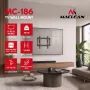 MACLEAN MC-186 Slīpais TV sienas stiprinājums 13-43 inch ekrāniem, VESA 200x200, 45 kg, melns