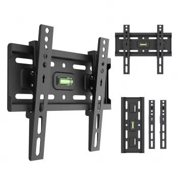 MACLEAN MC-189 Slīps TV sienas stiprinājums 13-43 collu ekrāniem, VESA 200x200, 45 kg, melns