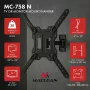 Maclean MC-758 N fiksēts sienas stiprinājums 23-65 collu televizoriem un monitoriem, 30 kg, VESA 400x400, melns
