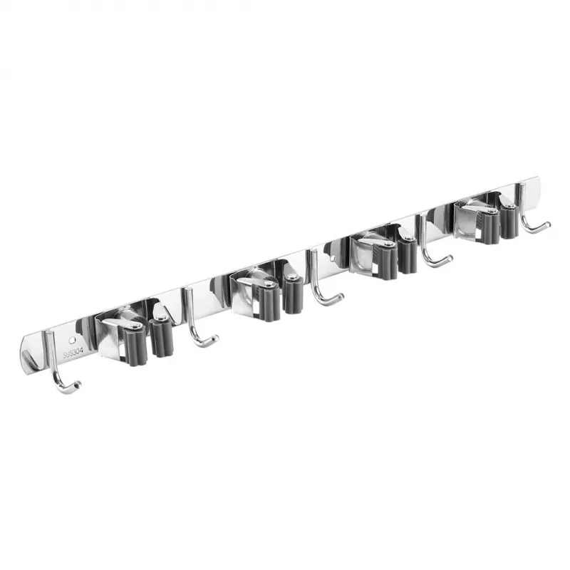 Maclean sienas stiprinājuma organizators dārza instrumentiem un mopiem, tērauds, ar āķiem, maks. slodze 20 kg, platums 49 cm, MC-184