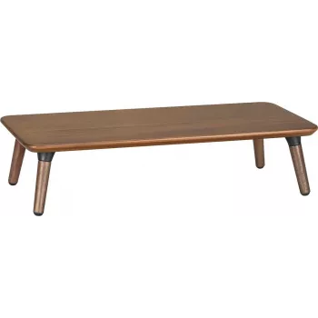Maclean koka monitora / klēpjdatora statīvs, (500x240x120mm), melnais valrieksts, maks. 20kg, MC-930
