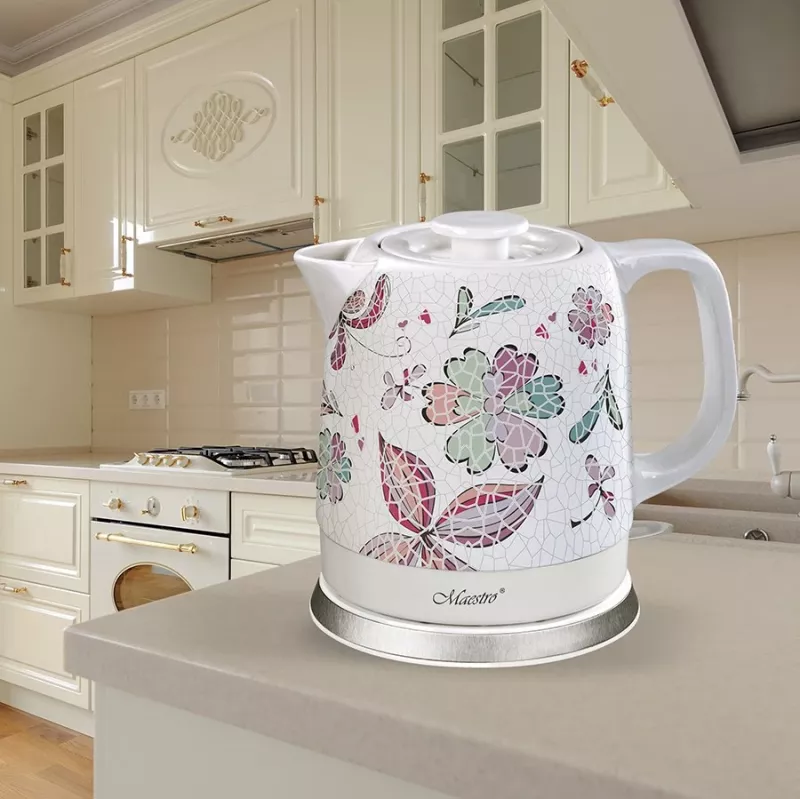 Maestro MR-068 Keramikas tējkanna sarkana 1.5L 1200W