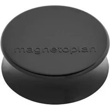 MAGNETOPLAN HOLTZ Ergo lielie magnēti melni 34 mm 10 gab.