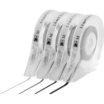 MAGNETOPLAN HOLTZ Zeichenband pašlīpošā marķēšanas lente, melna, 1,6 mm x 8 m, tāfelēm un plānošanas dēļiem (40102)