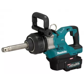 Makita 40V Max XGT 3/4 inch Augstas griezes moments triecienuzgriežņu atslēgas komplekts ar 2x 5.0Ah akumulatoriem, ātro lādētāju un Makpac maciņu (TW008GT201)