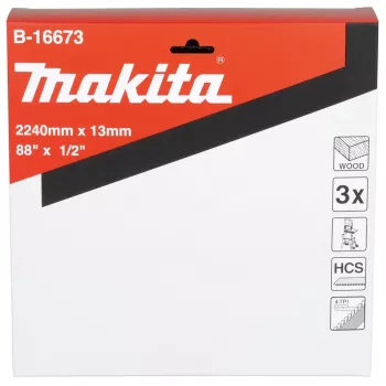 Makita B-16673 lentes zāģa asmens 4 TPI 2240 mm 3 gab.