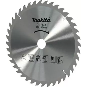 Makita D-77322 Efficut ripzāģa asmens 165mm x 20mm urbums, 56T TCT, smalkai koka griešanai