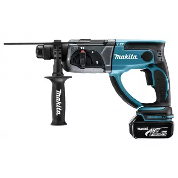 Makita DHR202RTJ 18V LXT Bezvadu kombinētais āmurs – SDS-Plus, 2x5.0Ah komplekts ar lādētāju un Makpac futrāli