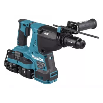 Makita DHR281PT2J 36V (2x18V) Bezsuku SDS-Plus Rotācijas āmura urbjmašīnas komplekts ar 2x5.0Ah akumulatoriem, divu portu lādētāju un Makpac futrāli